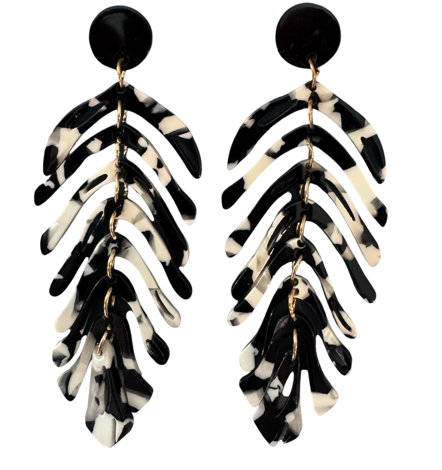 Black Feather Earrings