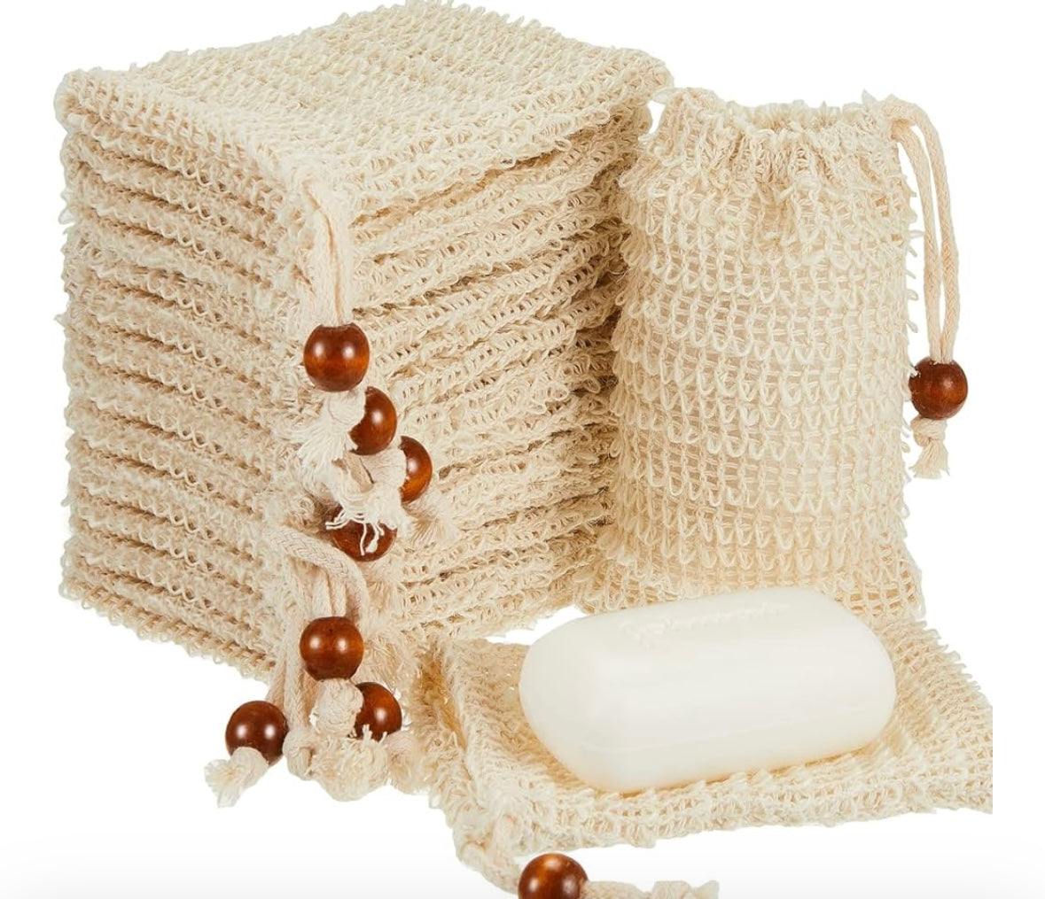 Soap exfoliating bag