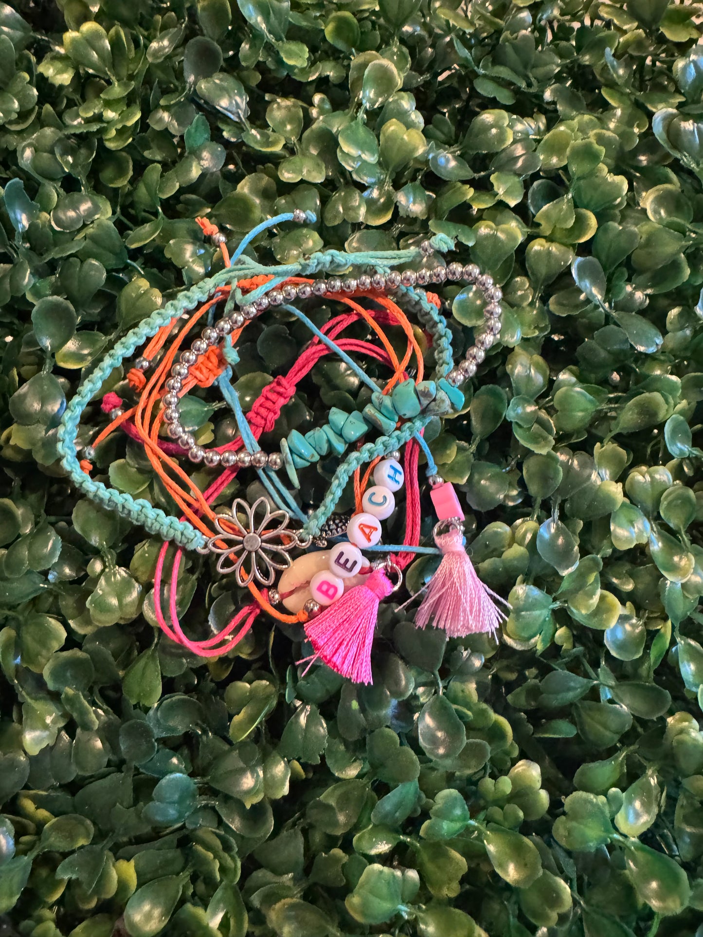 Beach Pink Bracelet Set