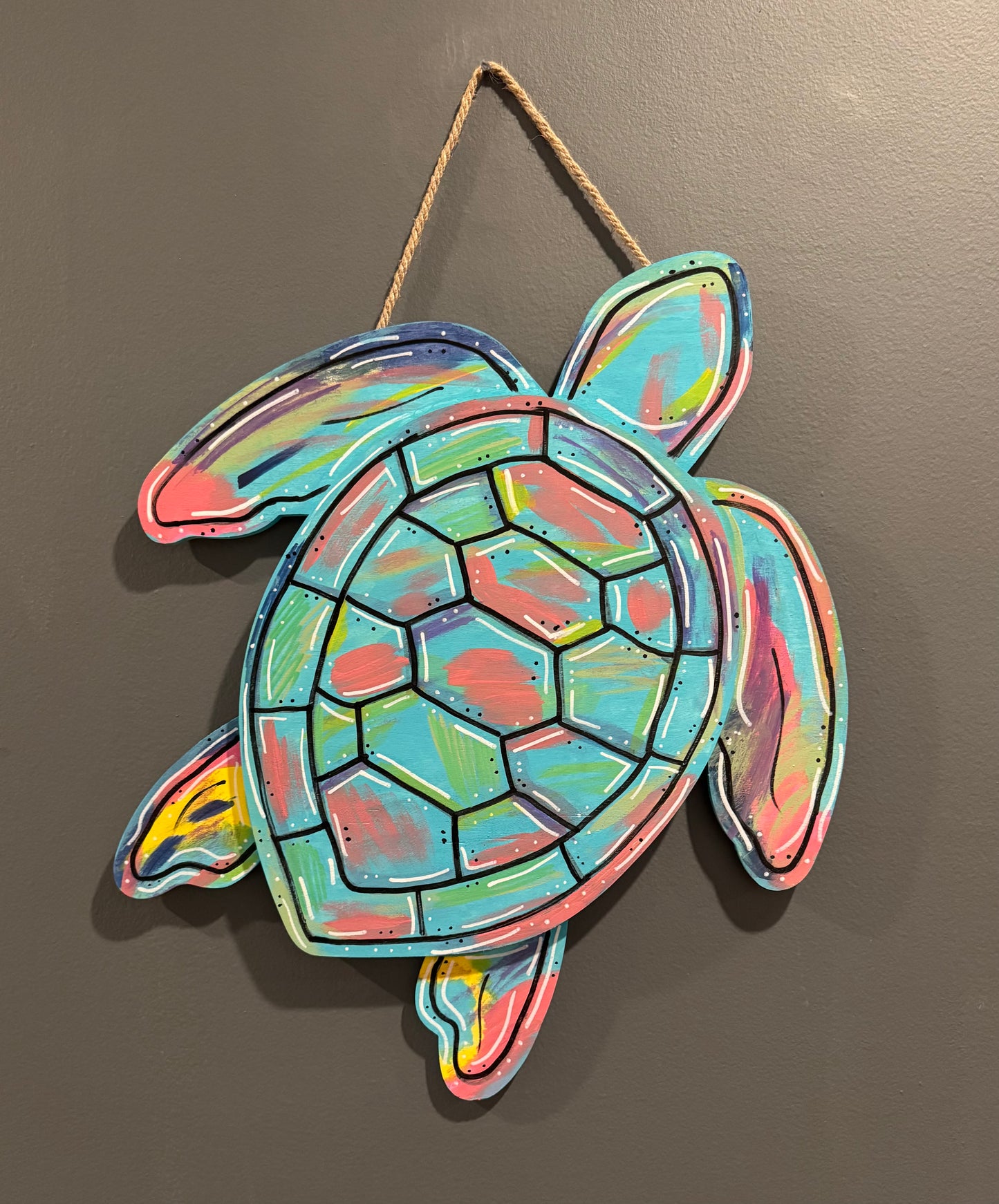 Wooden Turtle had painted