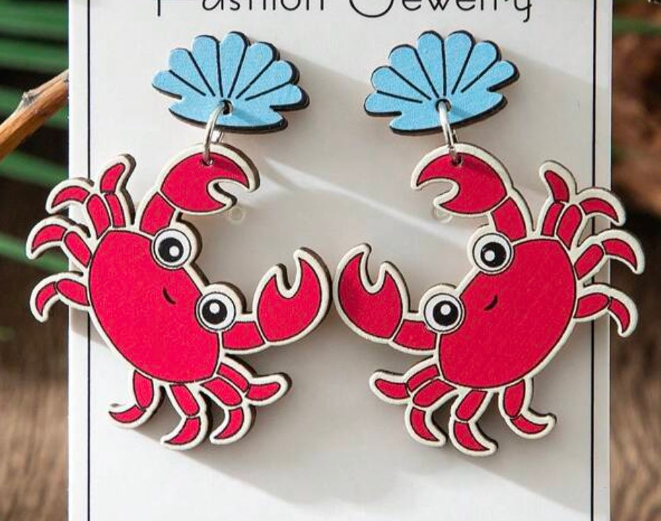 Wooden Red Crabs