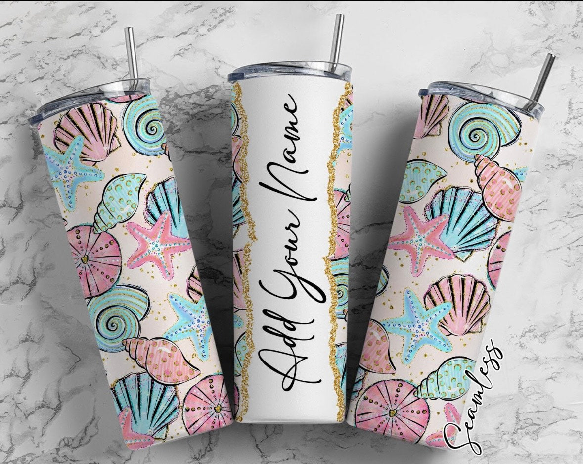 Personalized Shell Tumbler