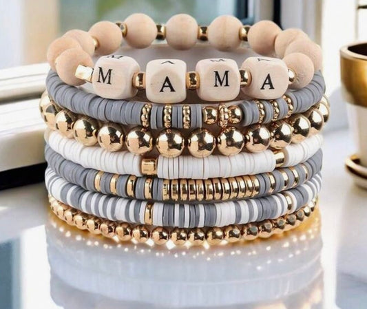 Mama boho bracelet set