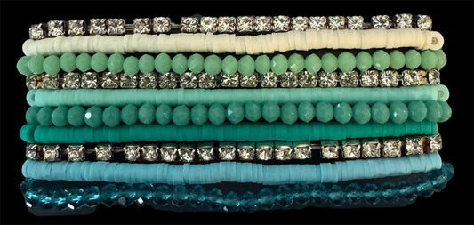 Multi Blue Bracelet Set