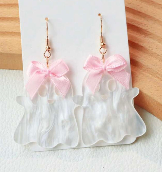 Ghost Bow Earrings