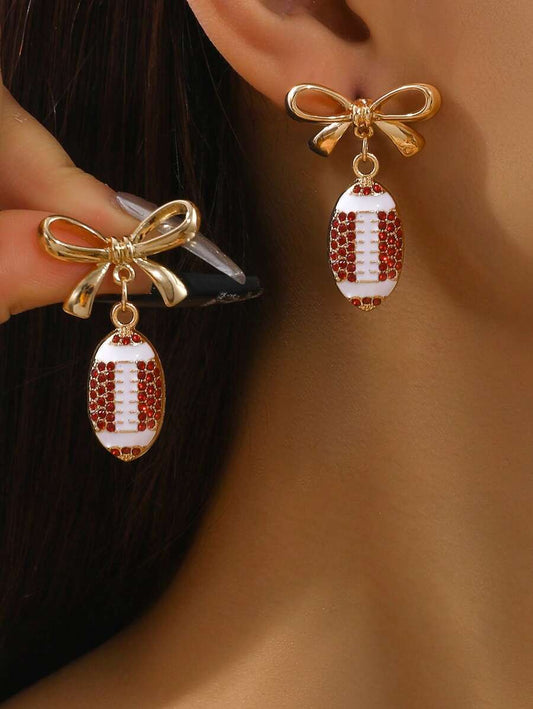 Football earrings