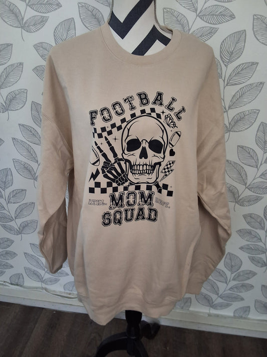 Football skull sweatshirt