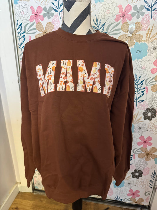 Fall leaves Mama sweatshirt