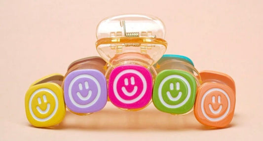 Bright colorful smiley claw