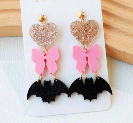 Bat Bow Earrings