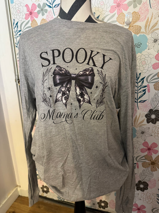 Spooky mama's club long shirt