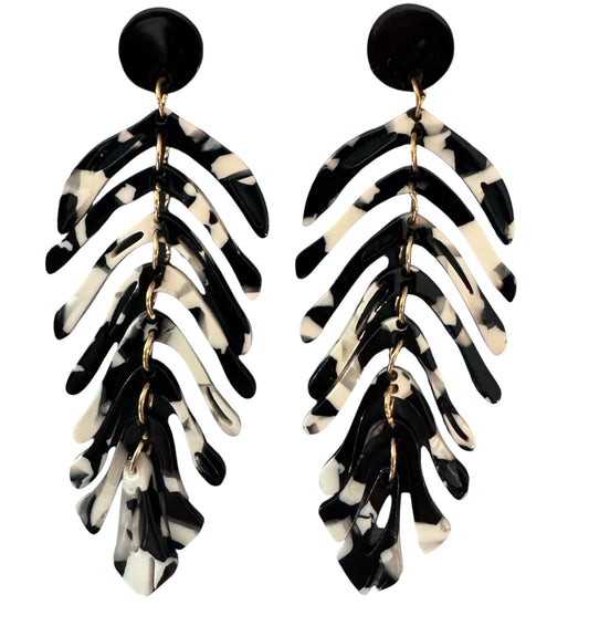 Black Feather Earrings