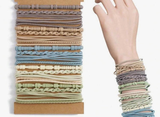 Light color hair tie bracelet