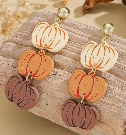 Dark Pumpkin Earrings