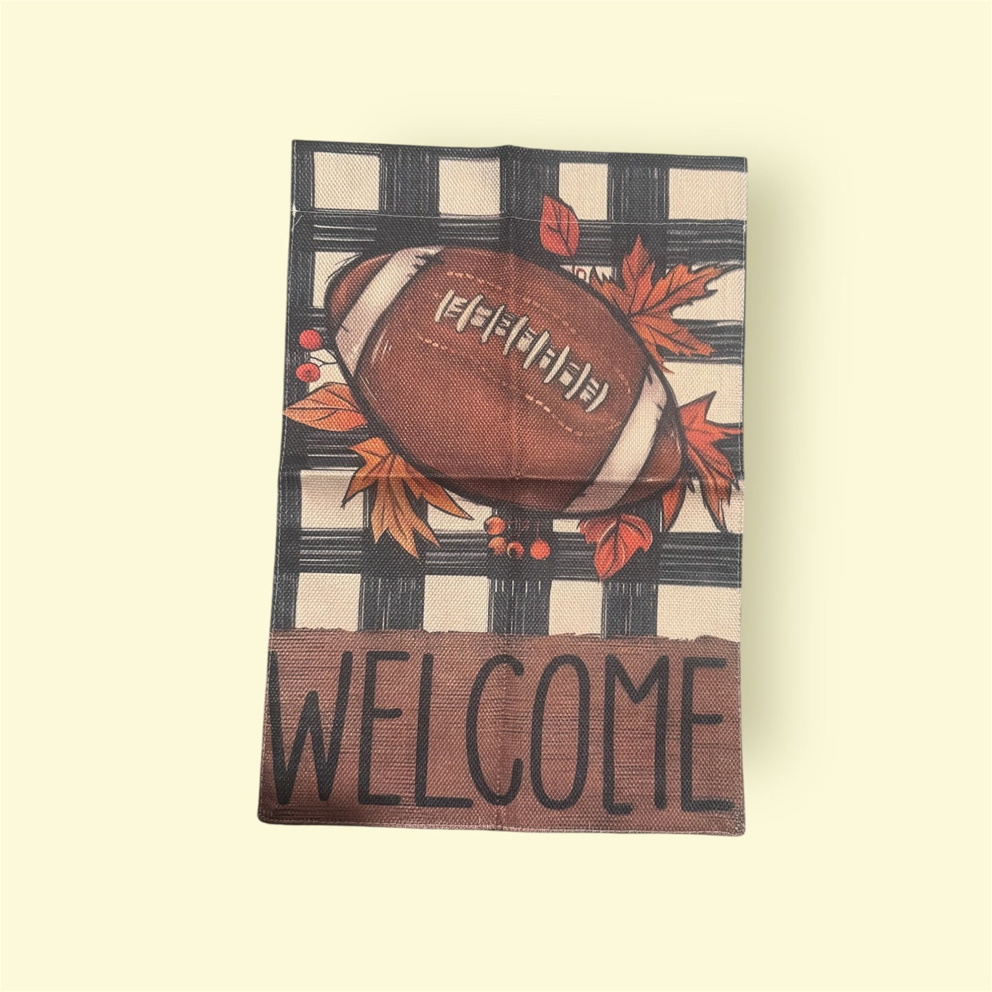 Welcome Football Garden Flag
