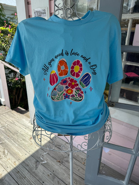 Love and a Dog Tshirt