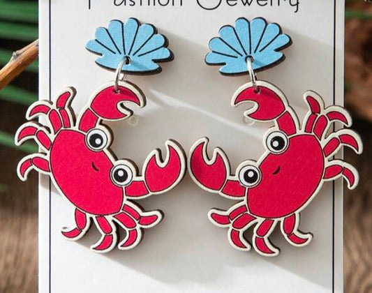 Wooden Red Crabs