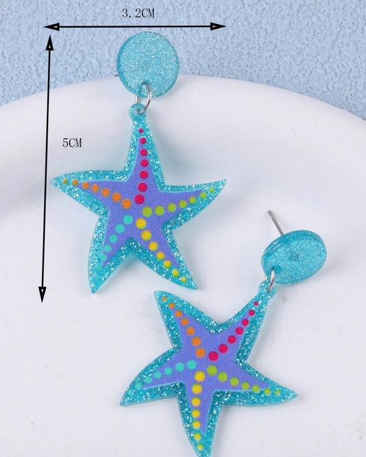 Blue Colorful Starfish