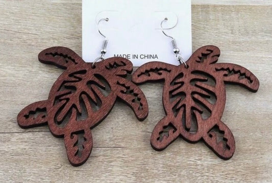 Brown Wooden Turtles