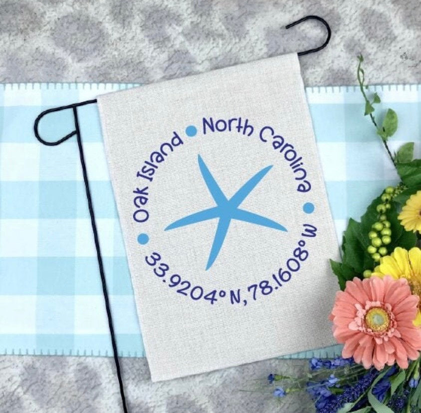 Oak Island Garden Flag