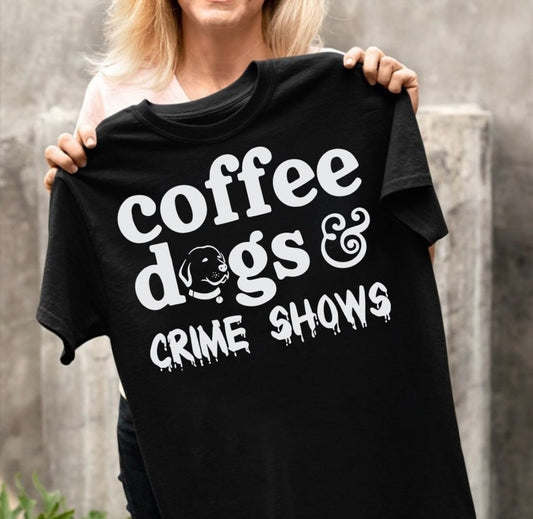 Coffee Dogs Crime T-Shirt