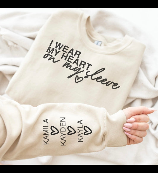 I wear my heart on my sleeve t-shirt
